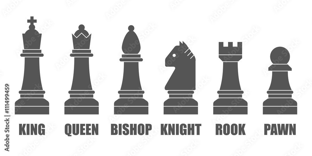 Chess pieces vector