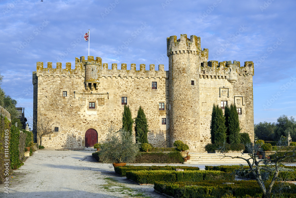 Aldea del Cano Castle Arguijuela province of Caceres, Spain