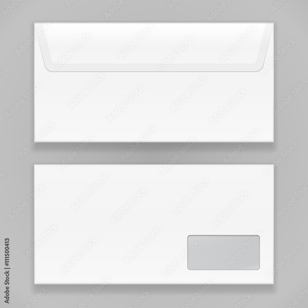 White Closed Blank Envelope Isolated On Gray Background. Illustration Isolated On Gray Background. Mock Up Template Ready For Your Design. Vector EPS10 White Closed Blank Envelope Isolated On Gray Background. Illustration Isolated On Gray Background. Mock Up Template Ready For Your Design. Vector EPS10