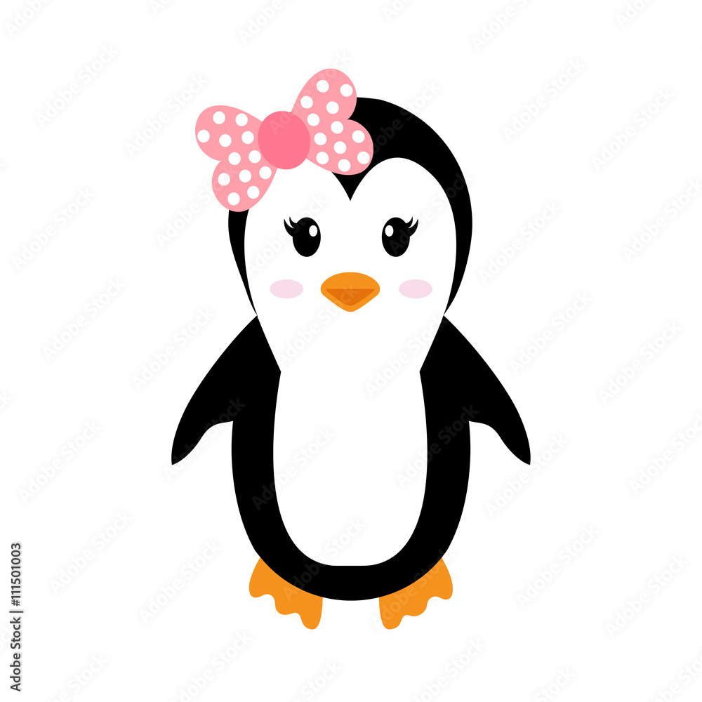 Fototapeta premium penguin girl