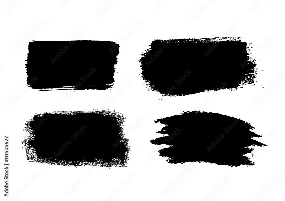 Set of paint splashes isolated on white Set of paint splashes isolated on white