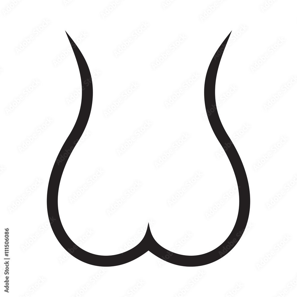 Sketch of woman naked body Sketch of woman naked body