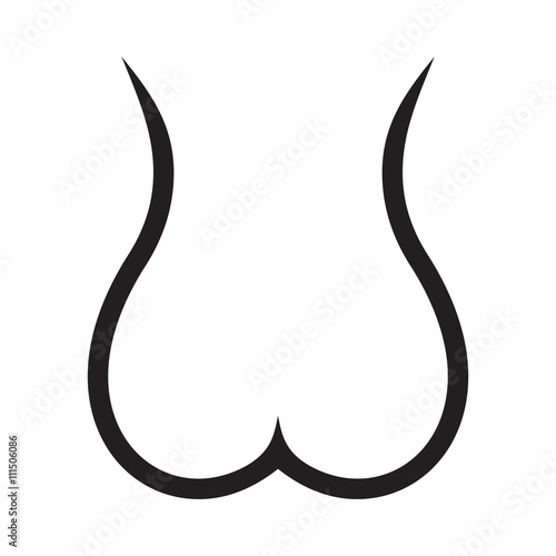 Sketch of woman naked body