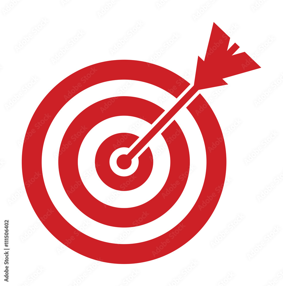Target and arrow Target and arrow