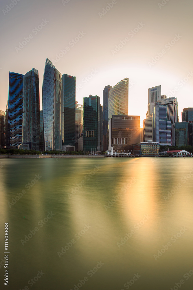 Fototapeta premium Colorful of Singapore city