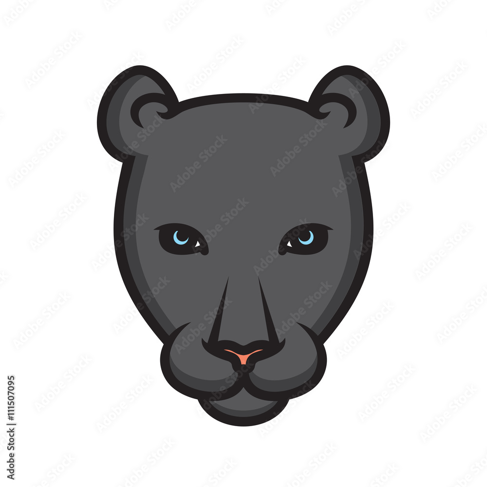 Naklejka premium panther vector icon