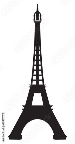Paris - Eiffel Tower vector icon