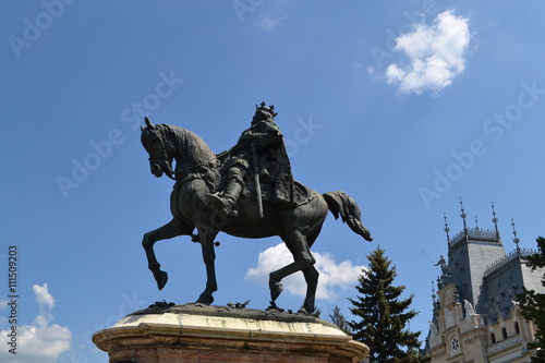 Statue of the Stephen the Great, Iasi, Romania, eastern Europe photo