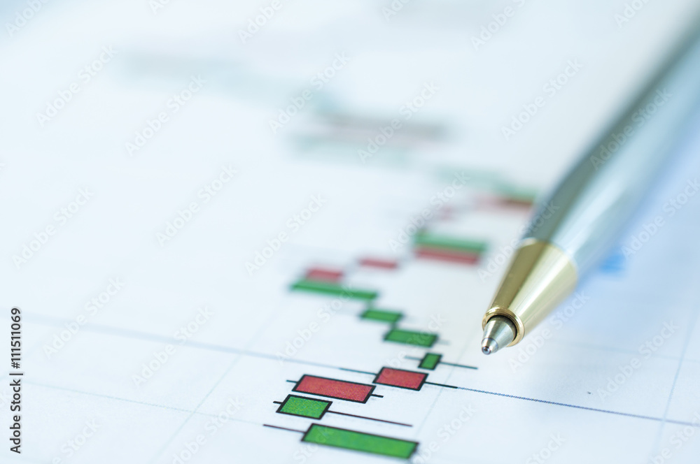 Close up pen on stock graph analysis
Close up pen on stock graph analysis