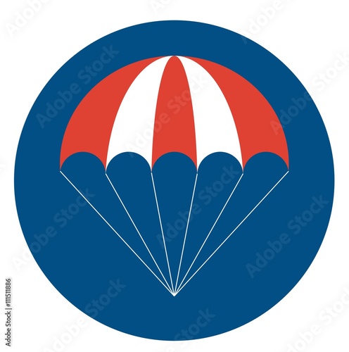 Isolated parashoute icon