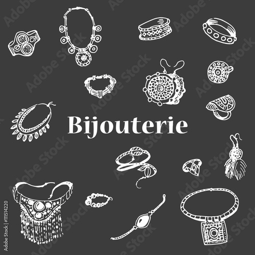 Vector illustration of a variety of decorations
