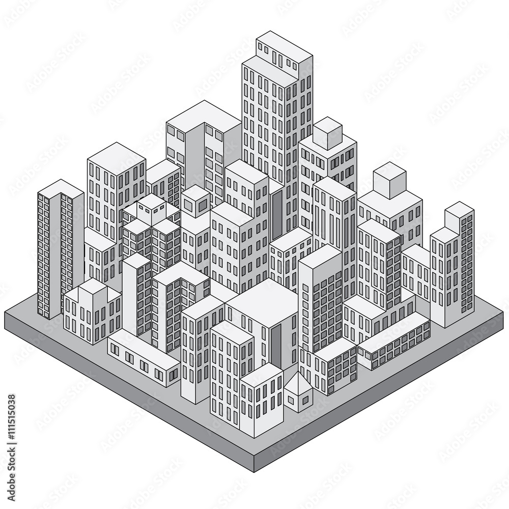 Abstract Isometric City