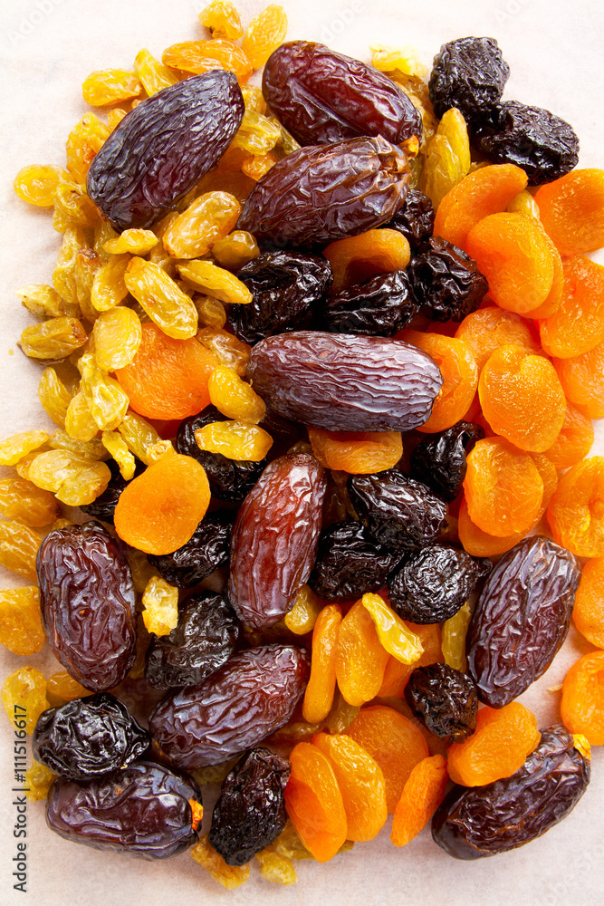 dried fruit isolated on white background. dates, raisins, dried dried fruit isolated on white background. dates, raisins, dried