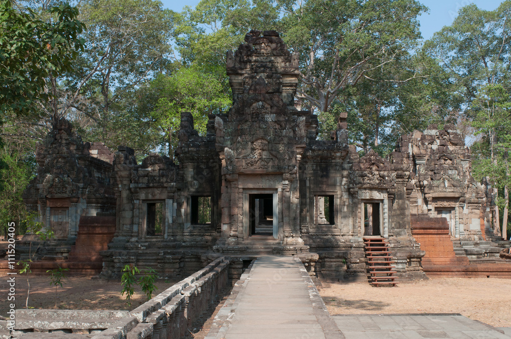 The ancient Khmer temple in the complex of Angkor Thom. Cambodia