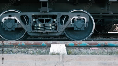 Freight train wheels stops