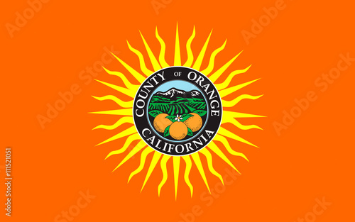 Flag of Orange County, California, USA photo