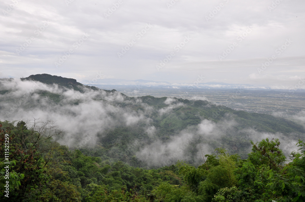 landscape of mountain with haze landscape of mountain with haze