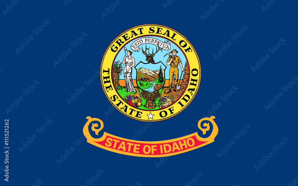 Fototapeta premium Flag of Idaho, USA