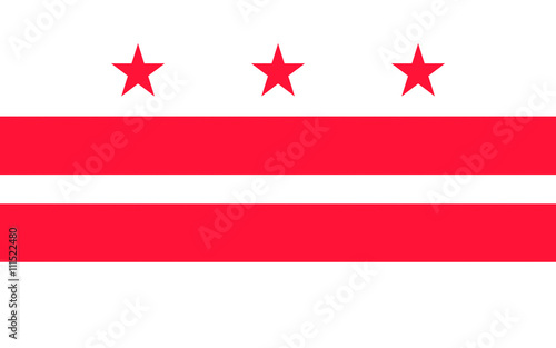 Flag of Washington, D.C., USA photo