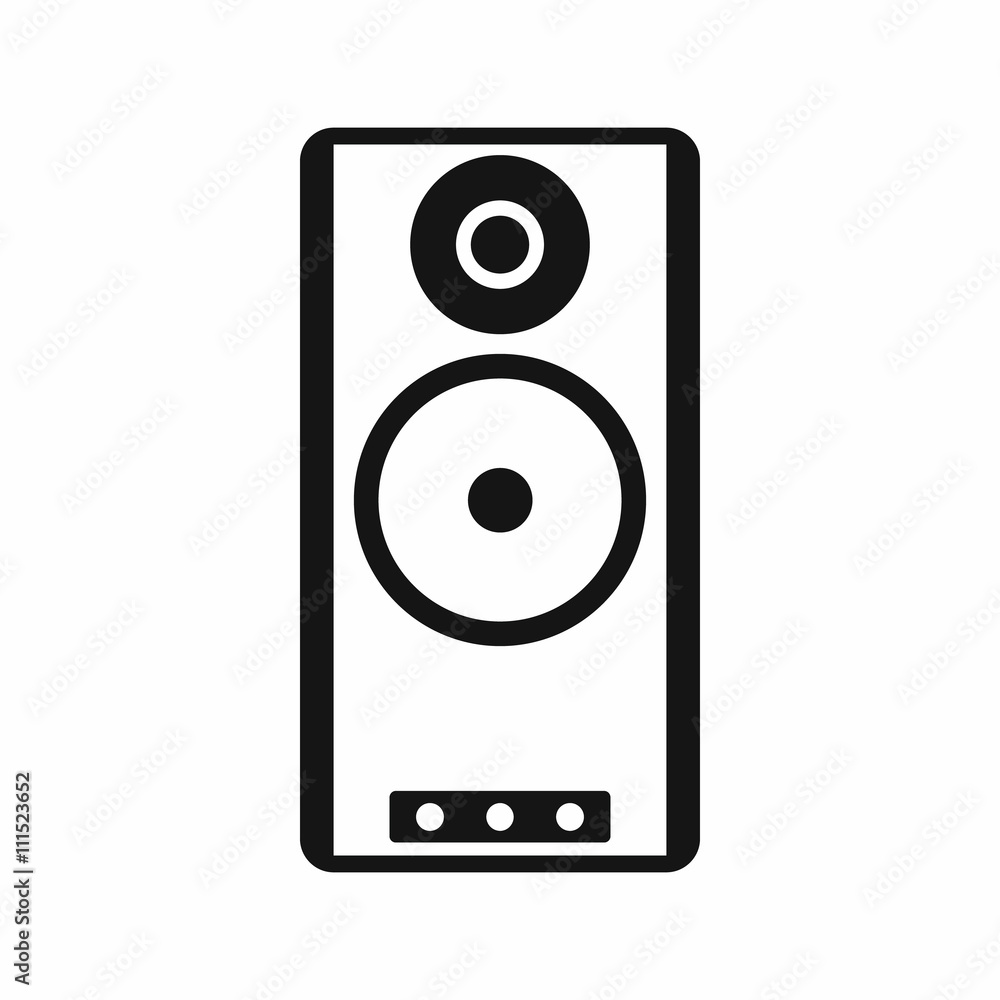 Speaker icon in simple style Speaker icon in simple style