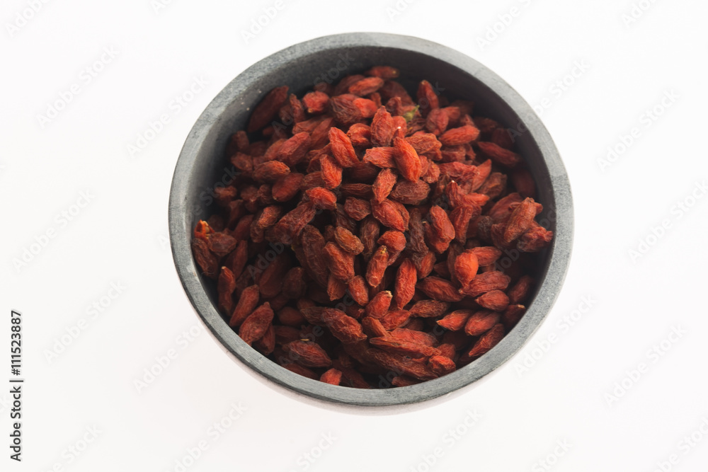 goji berries isolated on white background goji berries isolated on white background