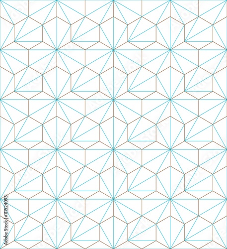 hexagone-cube géométrique