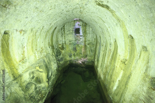 Toscana,il paese di Monte San Savino,la cisterna d'acqua sotto il palazzo comunale. photo