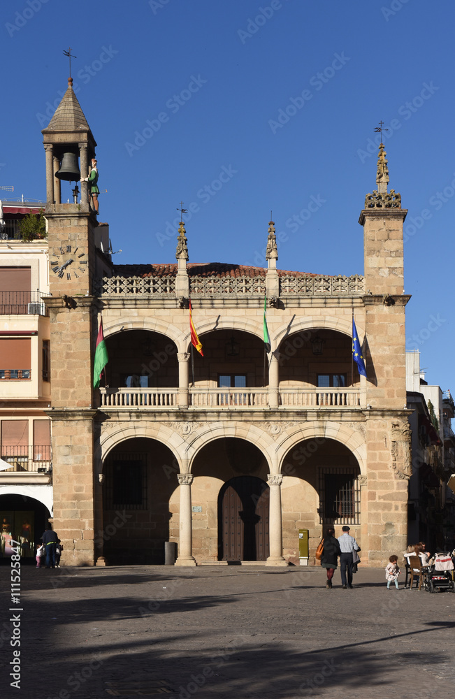 Main square of Plasencia, Caceres province, Extremadura, Spain