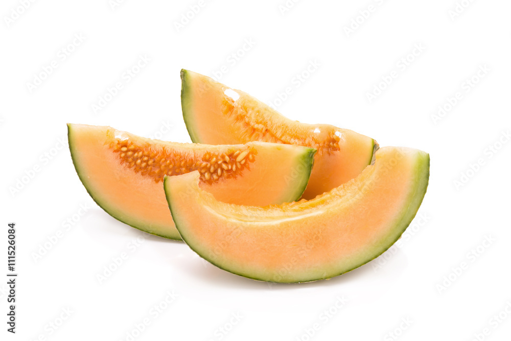 melon isolated on white melon isolated on white