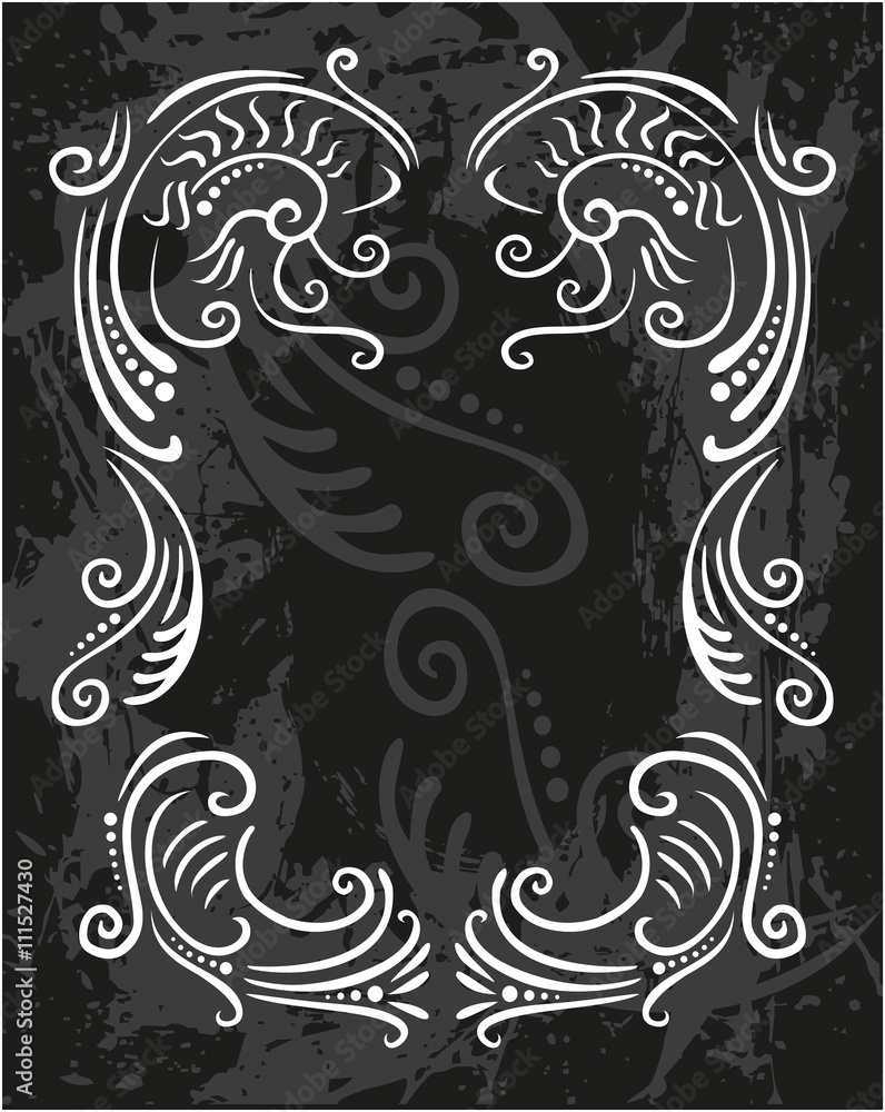 Decorative frame with pattern Decorative frame with pattern