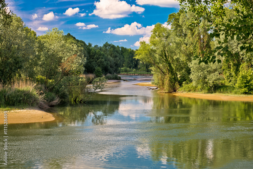 Mouth of Drava and Mura rivers in Podravina Mouth of Drava and Mura rivers in Podravina