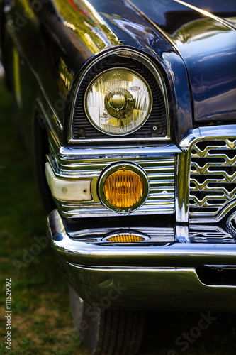 Headlight of retro car