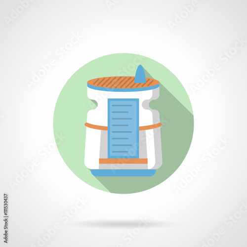 Home air dehumidifier flat color round vector icon