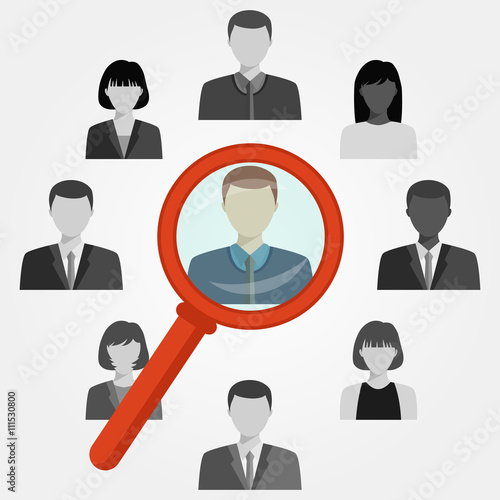Search employee for recruitment agency.