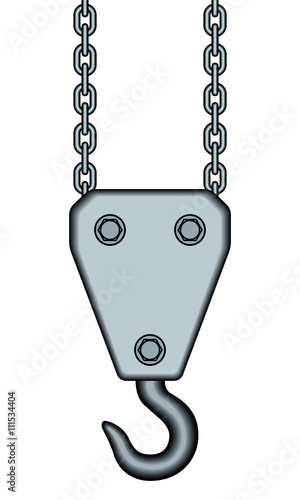 Chain winch hook
