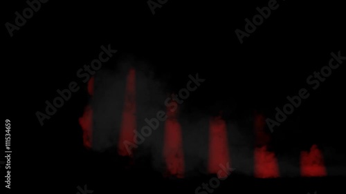 Red turbulent smoke background photo