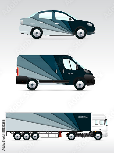 Template vehicle for advertising  branding or corporate identity.