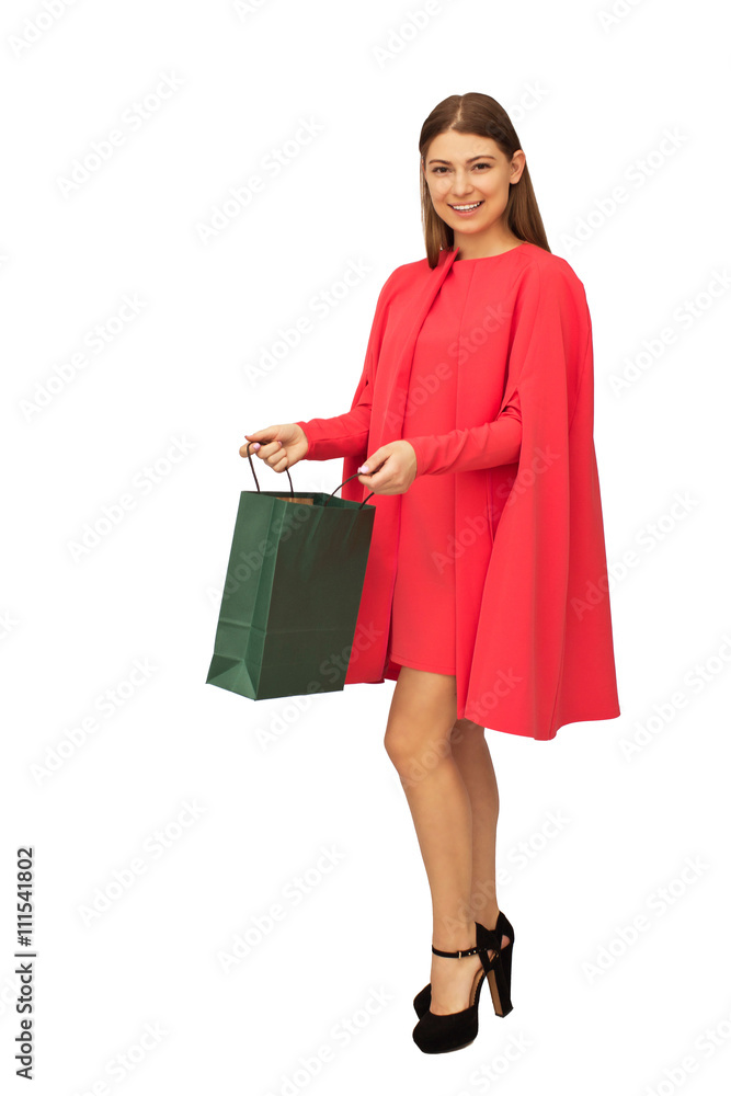 Happy young woman isolated Happy young woman isolated