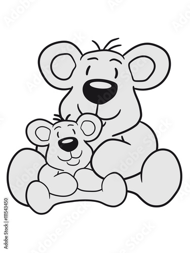 papa child, baby boy, mummy family sweet little cute polar teddy bear sitting funny dick