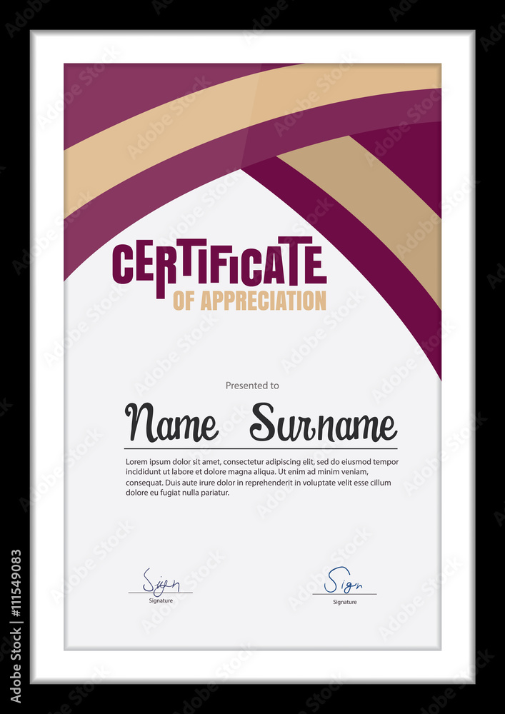 Vector template for certificate,modern abstract diploma Vector template for certificate,modern abstract diploma