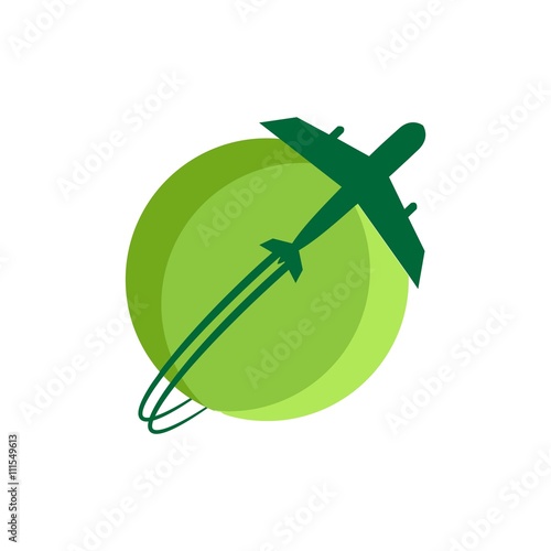 Airplane Logo Icon Vector