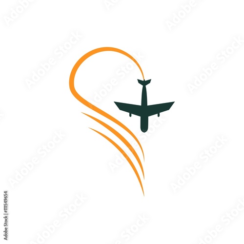 Airplane Logo Icon Vector