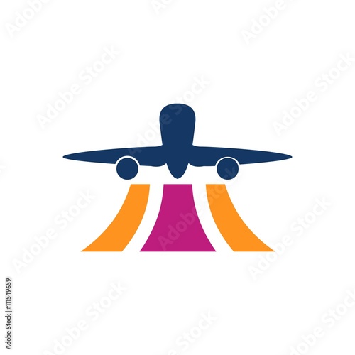 Airplane Logo Icon Vector