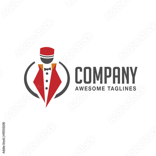 concierge,doorman, porter, doorkeeper, concierge logo concept