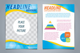 Vector of template design for brochure,flyer,booklet cover,repor