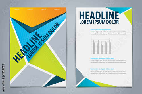 Vector of template design for brochure,flyer,booklet cover,repor