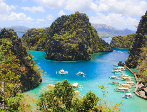 Landscape of tropical island. Coronn island. Philippines. © tvorecxtra