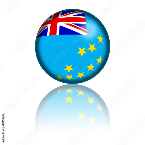 Free Download Tuvalu Flag Sphere 3D Rendering - GFXLoad