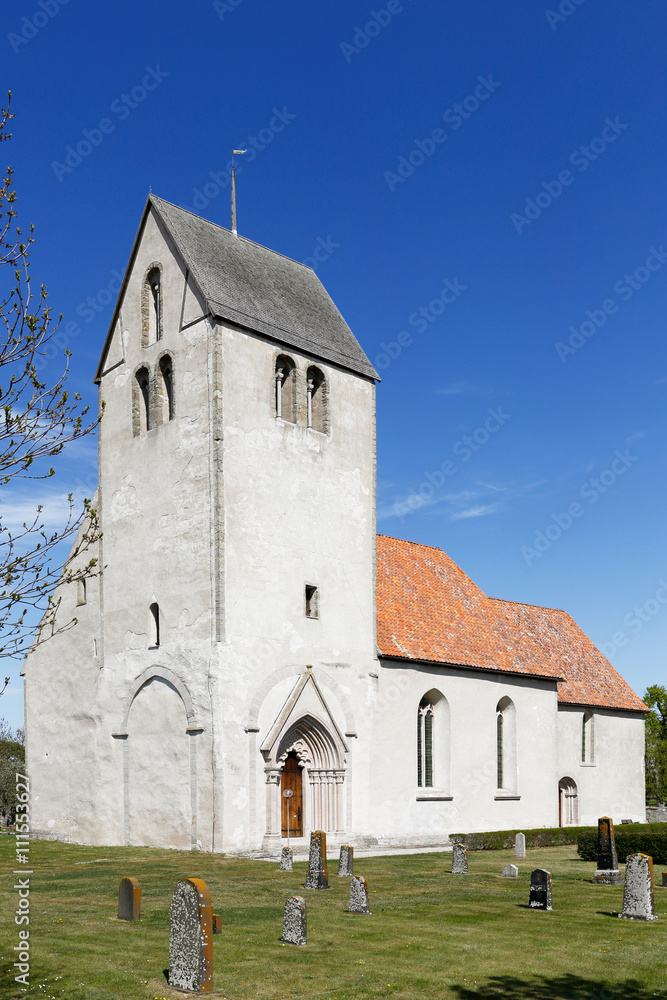 Fototapeta premium Hamra kyrka, Gotland