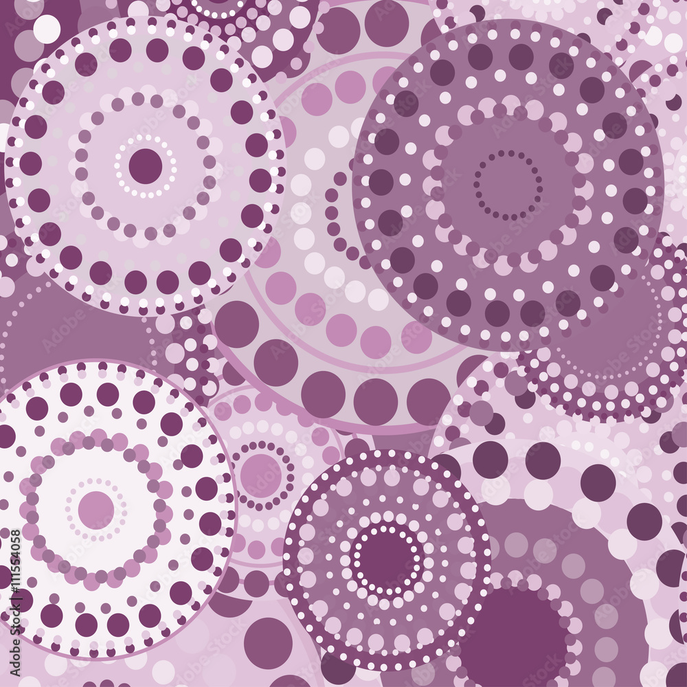 Fototapeta premium vintage circular retro ornament vector background pink